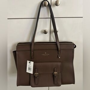 London Fog Chocolate Brown Tote
